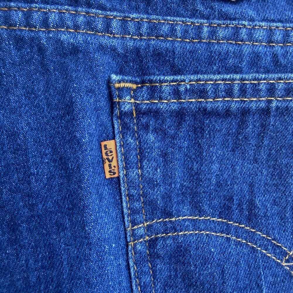 Vintage Levi’s Orange Tab 506 Men 40x30 Blue USA Regular Fit Straight Leg Denim - Picture 7 of 16